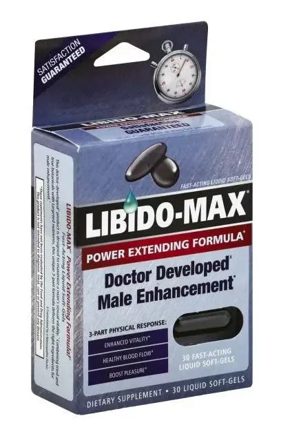 Libido-Max Male Enhancement Dietary Supplement Liquid Soft-Gels murukali.com