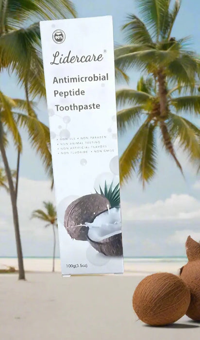 Lidercare Antimicrobial Peptide Toothpaste 100g - Coconut Oil Infused Murukali.com