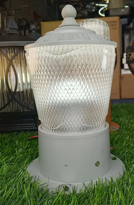 Light Gray Outdoor Post Lamp murukali.com