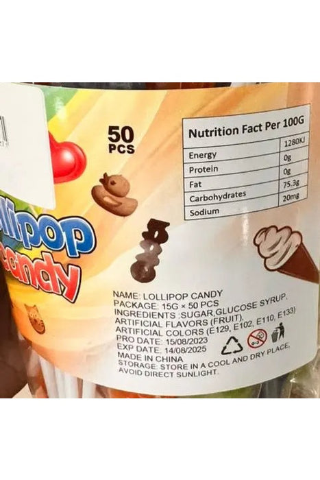 Lollipop Candy 50pcs Murukali.com