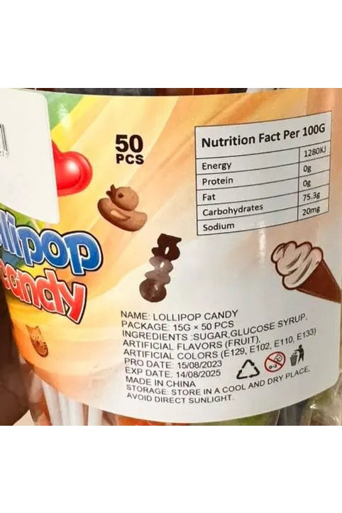 Lollipop Candy 50pcs Murukali.com