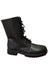 Long Black Leather Lace To The Top Boots For Adults murukali.com