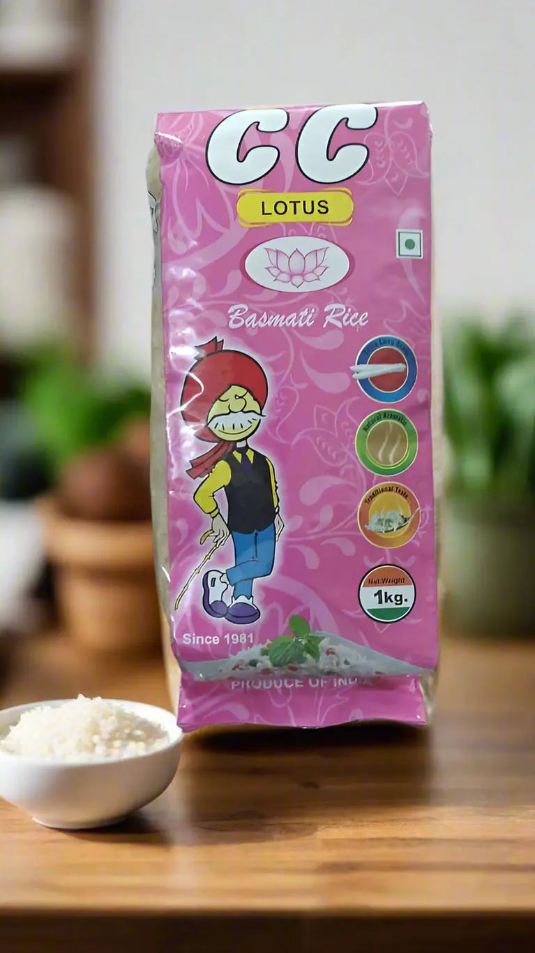 Lotus Basmati Rice 1Kg - Murukali.com
