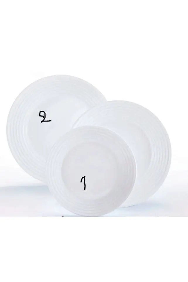 Luminarc Dinnerware White Plates Break Resistant /pc murukali.com