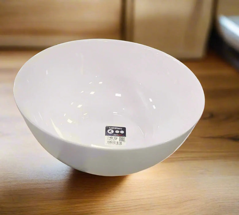 Luminarc Diwali Marble Granite White Salad Bowl 1pcs Murukali.com