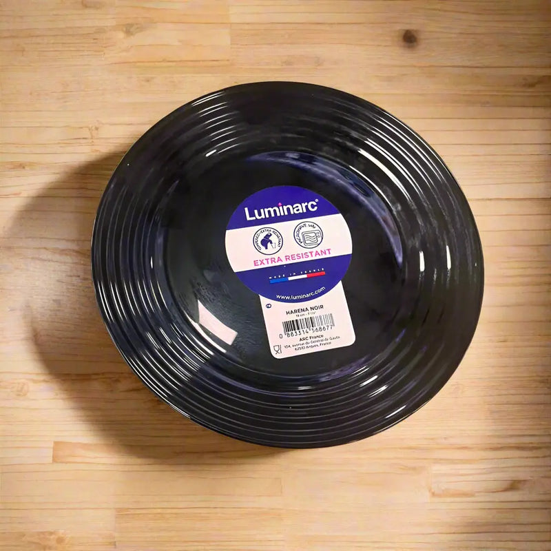 Luminarc Harena Black Dessert Plate 1pcs Murukali.com