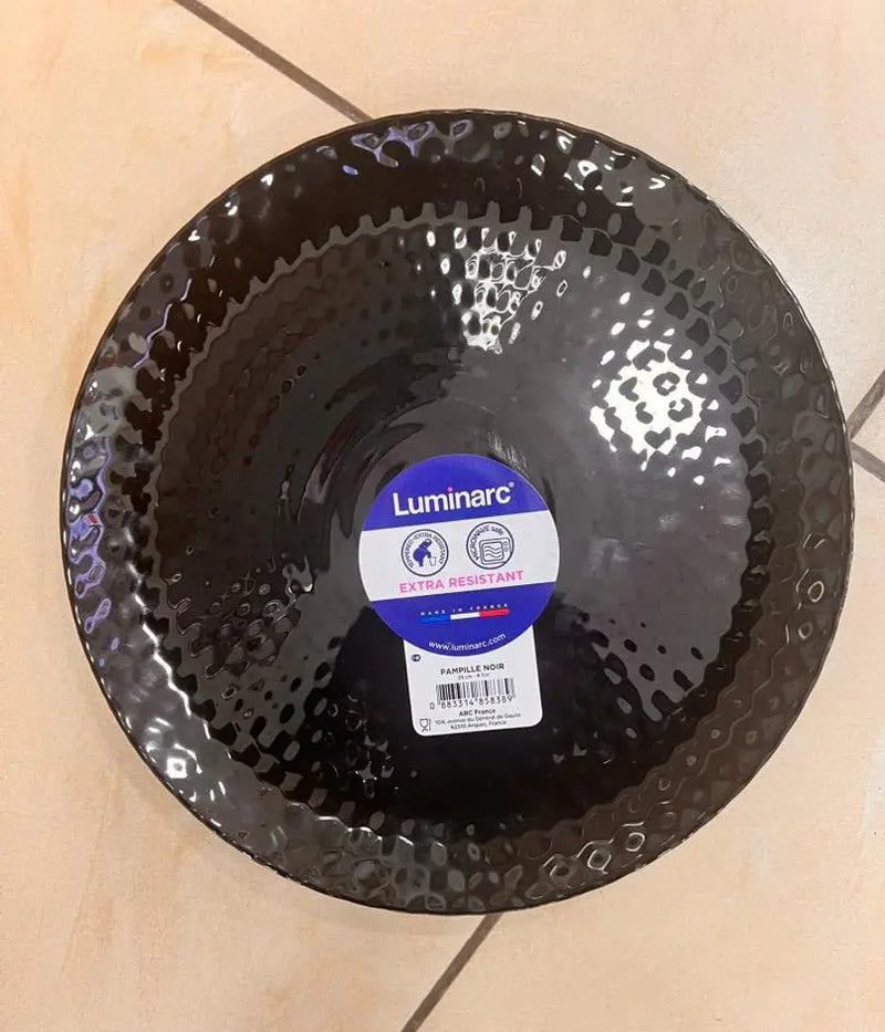 Luminarc Pampille Noir Dinner Plate 1pcs Murukali.com