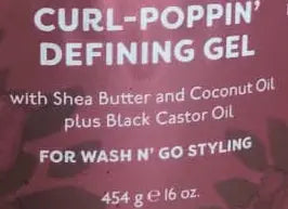 Luster's Pink Shea Butter Coconut Oil Curl-Poppin' Defining Gel 454g Murukali.com