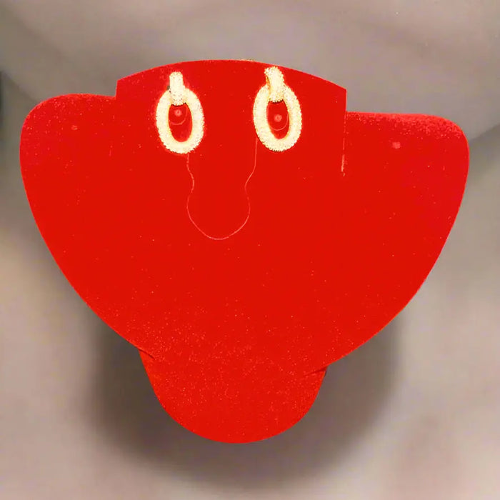 Luxe Gold Oval Drop Earrings with Diamond Embellishments Maman Fatu