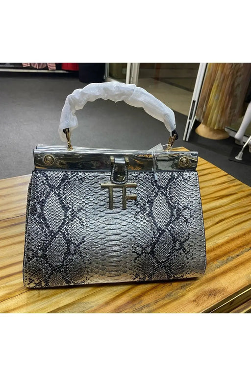 Luxury Python-Print Handbag — Timeless Elegance with Modern Glamour TONIFAITHY Boutique