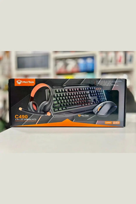 MEETION MT-C505 4 in 1 Gaming Combo Kit  Mouse Keyboard and Headset with Mouse Pad murukali.com
