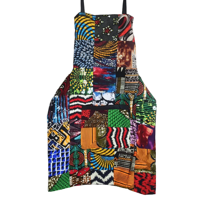 Apron Kitchen Dress Multicolor African Mix Kitenge