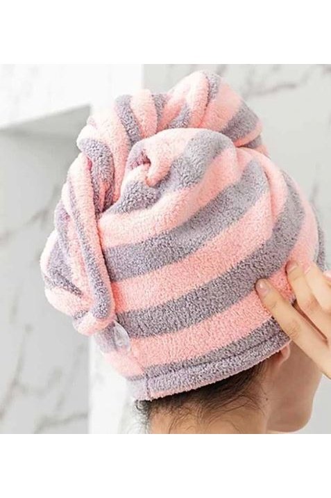 Magic Microfiber Bathing Quick Dry Hair Cap Towel Bathroom Hat murukali.com
