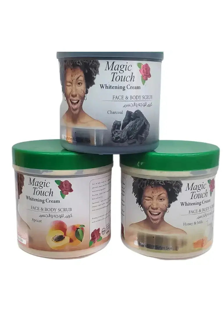 Magic touch whitening scrub for face and body/500ml murukali.com