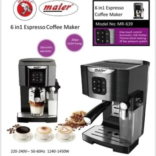 Maier 6 in 1 Espresso Coffee Maker Model No: MR-639 Murukali.com