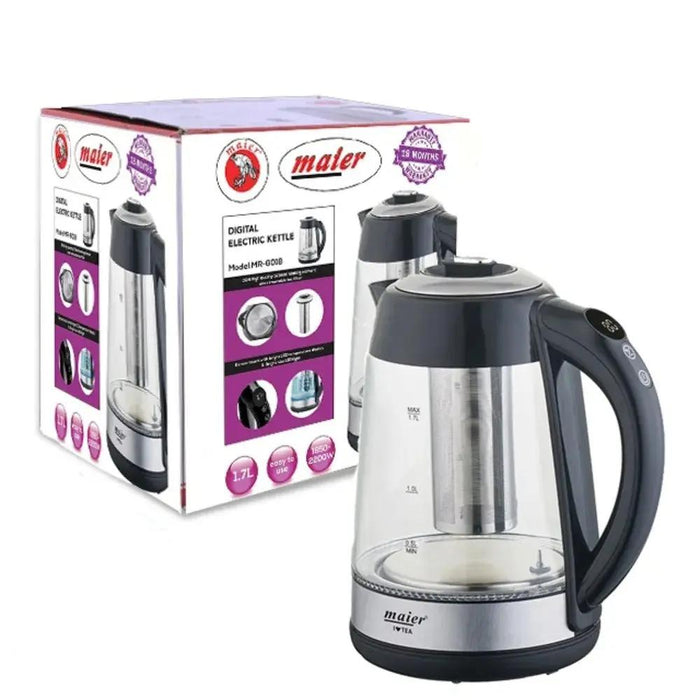 Maier Digital Electric Kettle 1.7L Model MR-6018 Murukali.com
