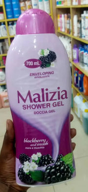 Malizia Enveloping Shower Gel - Blackberry & Musk, 700 mL Murukali.com
