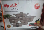 Maralux 10pcs Granite Cookware Set – ML-8069 Murukali.com