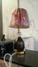 Maroon Fabric table Lamp murukali.com
