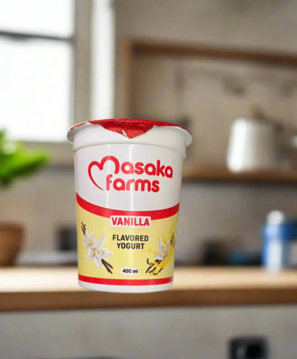 Masaka Farms Vanilla Flavored Yoghurt 400 ML Murukali.com