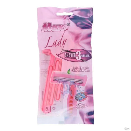 Max Lady Disposable Razors 3Blades 5pcs Murukali.com