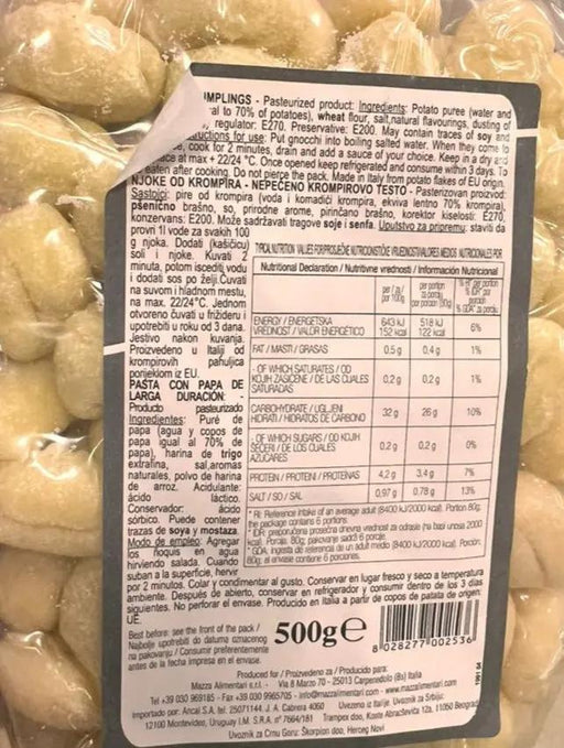 Mazza Gnocchi Di Patate 500g Murukali.com