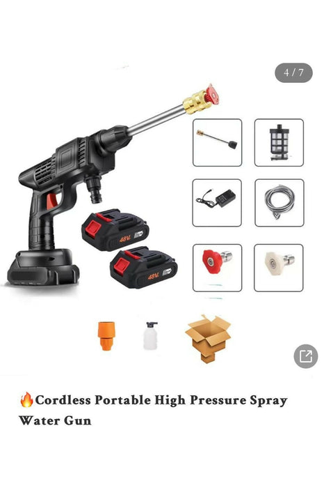 Cordless Portable High Pressure Spray Water Gun