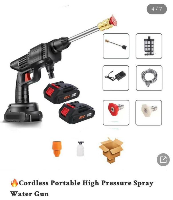 Cordless Portable High Pressure Spray Water Gun