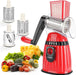 Meileyi Rotary Cheese Grater, 3-in-1 Multi-functional Mandoline Vegetable Shredder, Slicer, 3 Drum Blades in Set Murukali.com