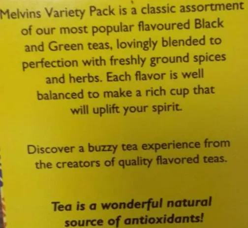 Melvins Variety Pack Variety of Teas 50g Murukali.com