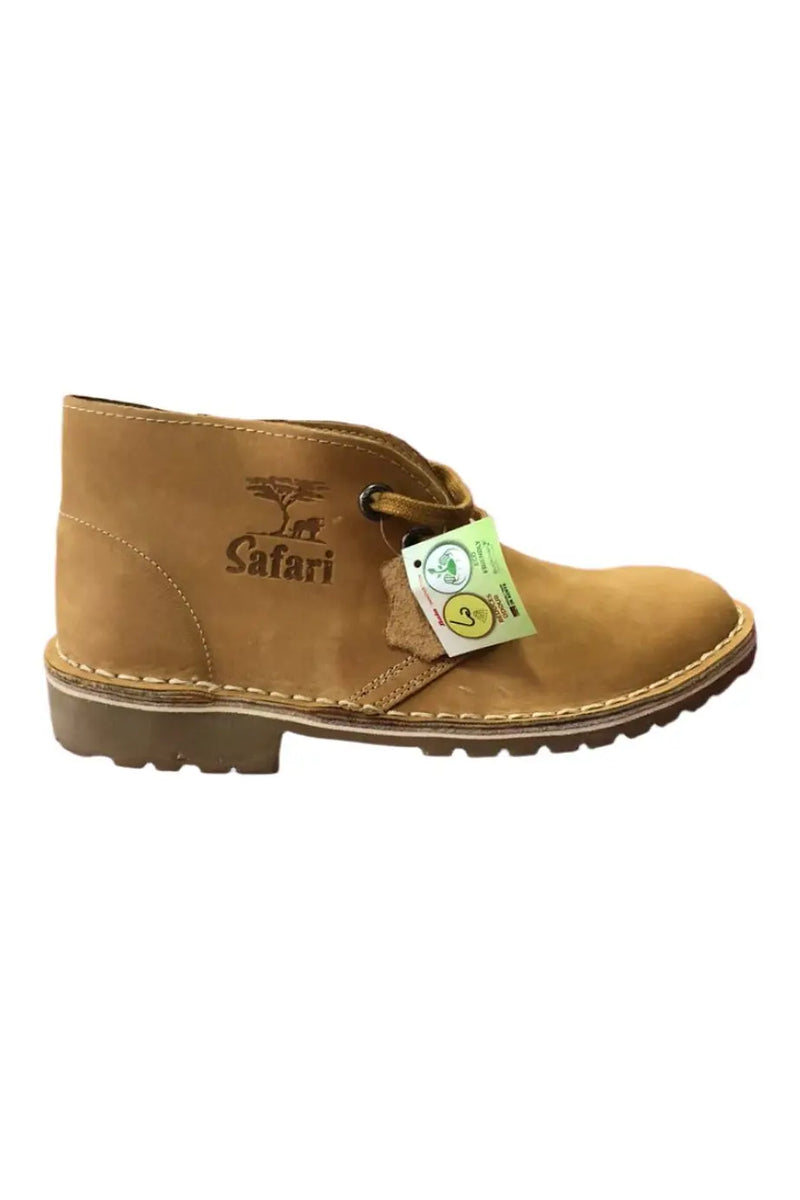 Men's Brown Safari Genuine Leather Boots murukali.com