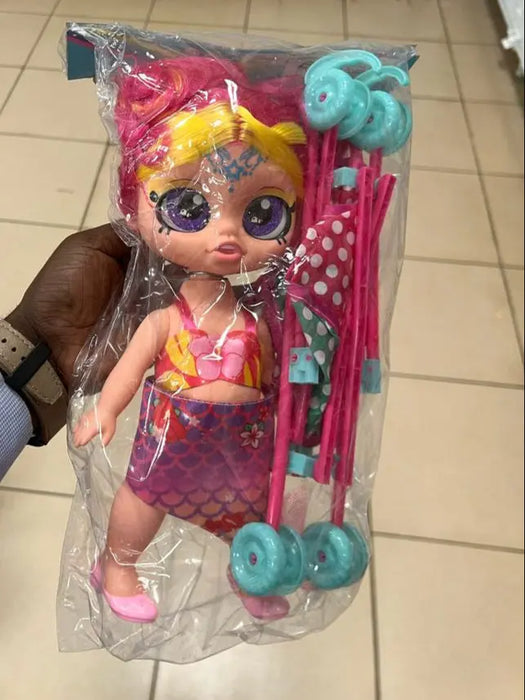 Mermaid Magic Doll with Stroller Set - Colorful Playtime Fun for Kids Murukali.com