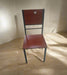 Metal Dining Chair with Wooden Seat Murukali.com