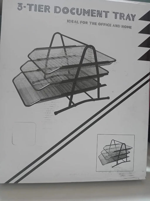 Metal Mesh Desk Organizer   Multi-Tier Letter Tray Murukali.com