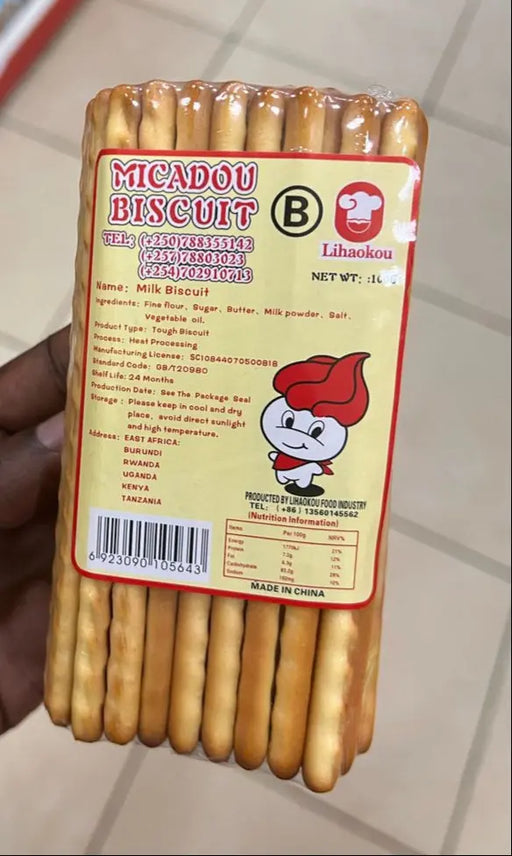 Micadou Milk Biscuit Sticks 100g Murukali.com