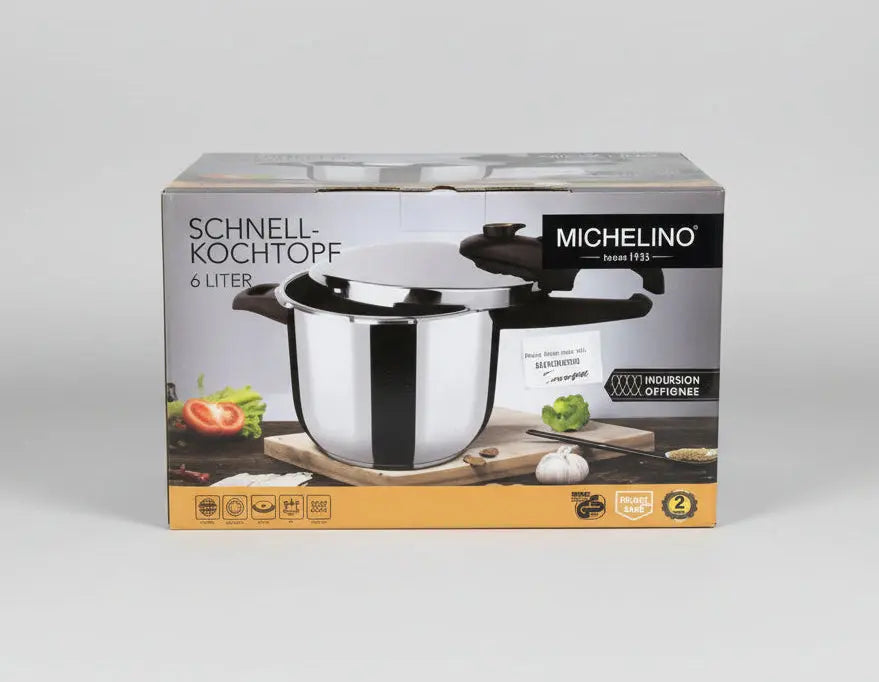 Michelino 6-Liter Stainless Steel Pressure Cooker