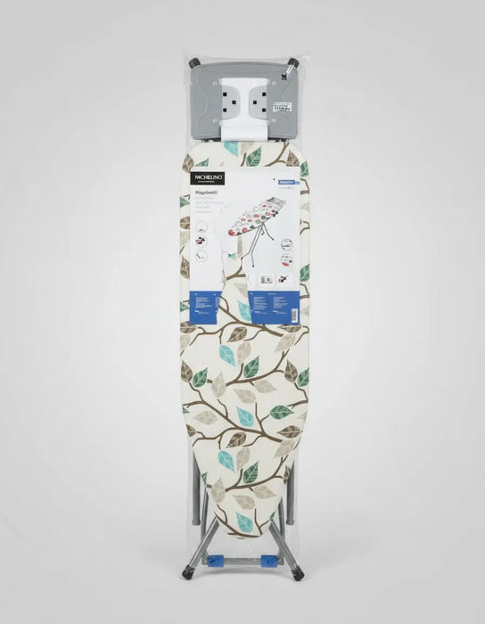 Michelino Ironing Board with Multi-Color Leaf Pattern Cover size 120*38cm