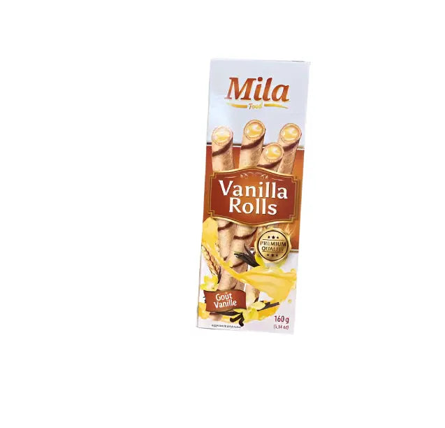 Mila Vanilla Rolls Biscuit 160g Murukali.com