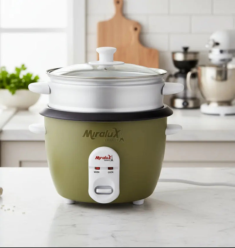 Miralux Electric Rice Cooker – 1.0L 400W Murukali.com