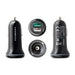 Mixberry 2-pot Car Charger - Qualcomm QC3.0 fast charge - Black Hongkong Ip