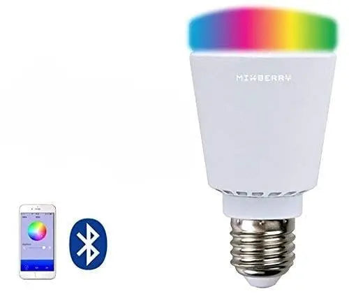 Mixberry Bluetooth Smart LED Bulb - 560 Lumen Brightness - RGB color Plus White Hongkong Ip