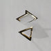 Modern Geometric Gold Triangle Earrings Maman Fatu