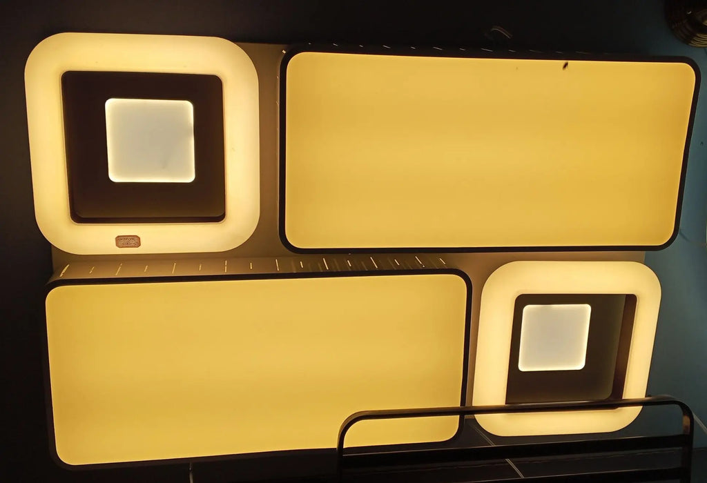 Modern LED Light Fixture – Elegant Rectangular & Square Panel Design murukali.com