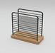 Modern Wooden & Black Metal Napkin Holder Murukali.com