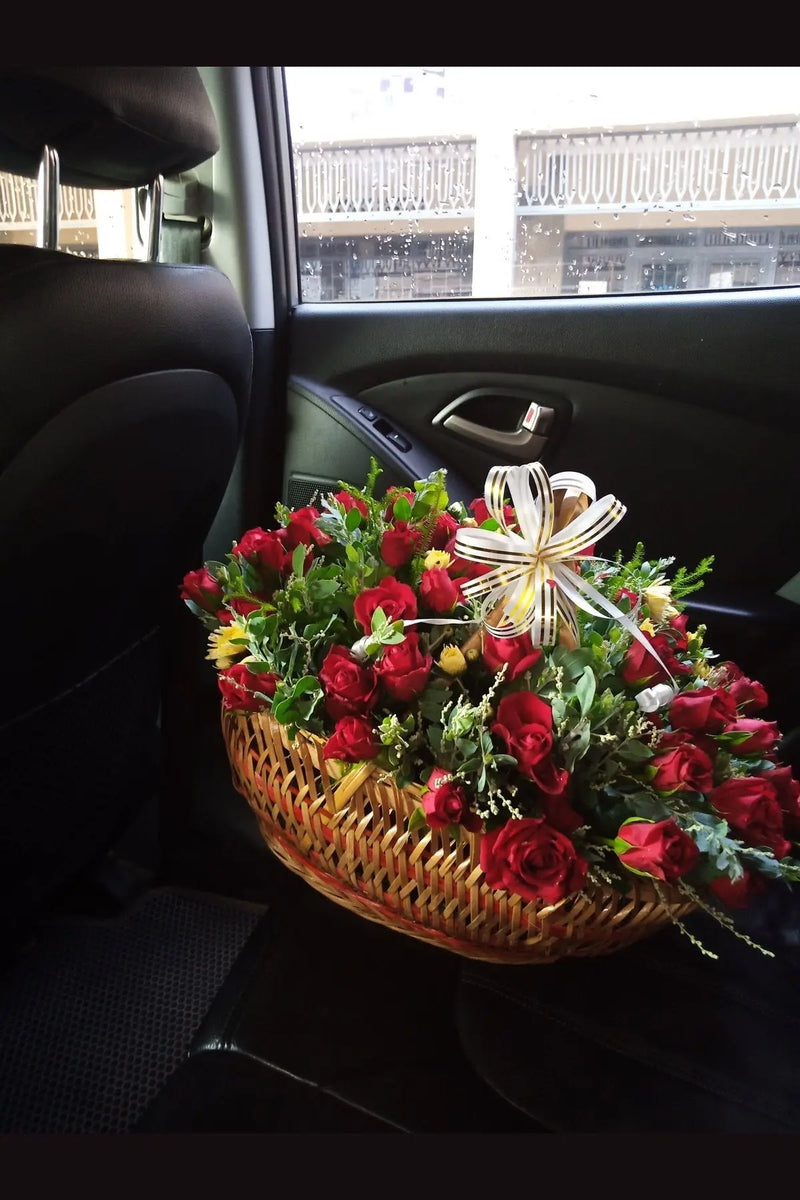 Mom's Flowers in Basket murukali.com