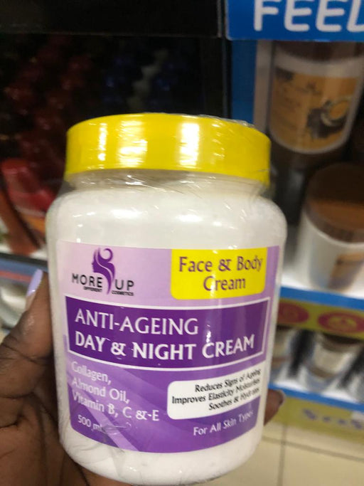 More Up Anti-Ageing Day Night Face Body Cream 500ml murukali.com