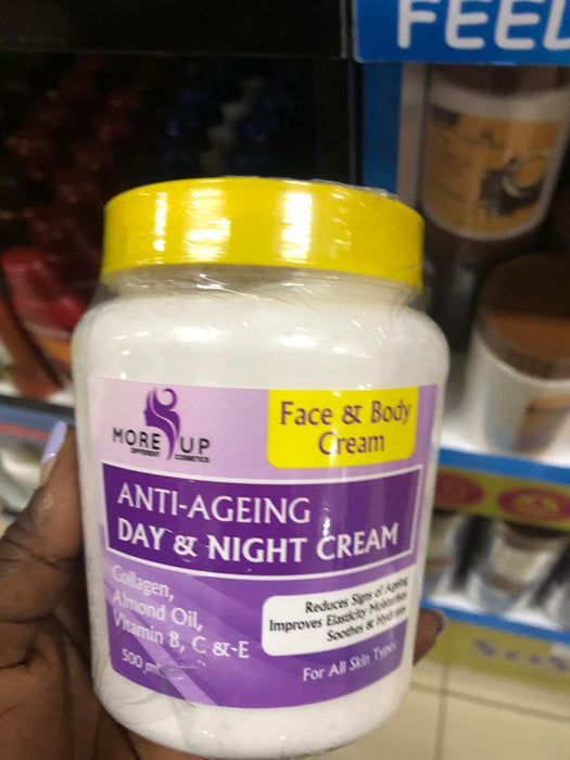 More Up Anti-Ageing Day Night Face Body Cream 500ml murukali.com