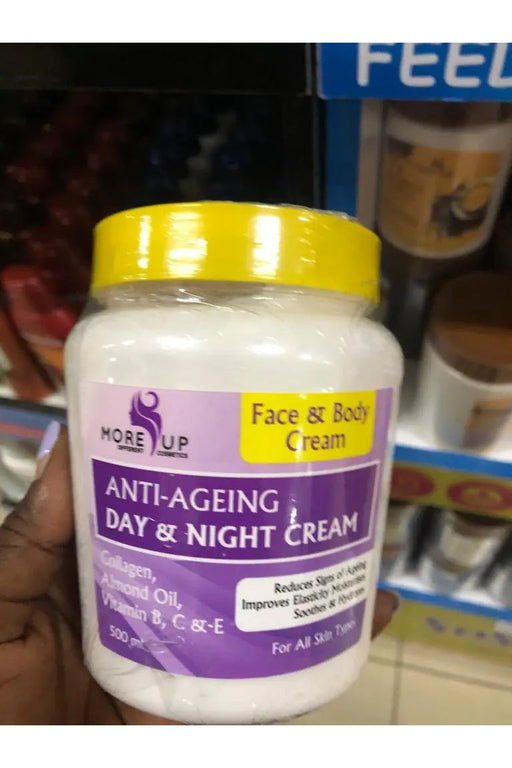 More Up Anti-Ageing Day Night Face Body Cream 500ml murukali.com