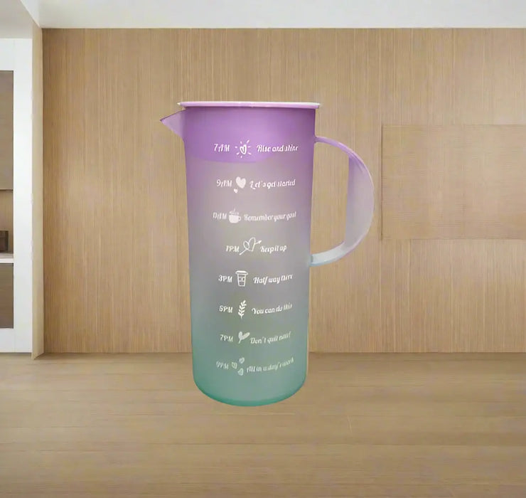 Motivational Time-Marked Water Jug 1700ml Murukali.com