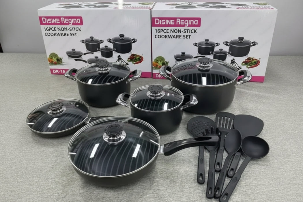 Mudan Comfort Collection 16pcs Non-Stick Cookware Set Murukali.com